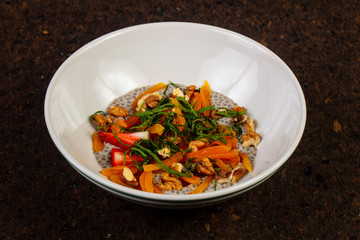 Delicious nut porridge