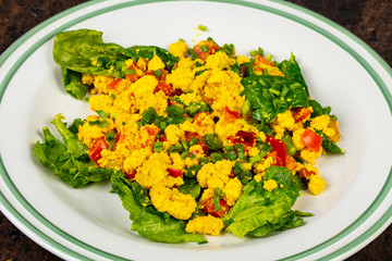Tasty omlet scramble