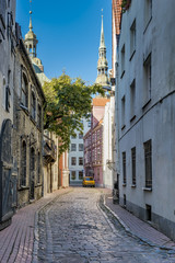 In old Riga city tourists can find an unique atmosphere of Middle Ages and
 famous ensembles of Gothic architecture
