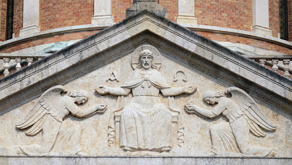 Church of Christ the King, Mirogoj cemetery in Zagreb, Croatia 