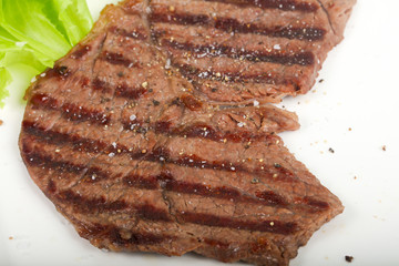 Grilled beef steak