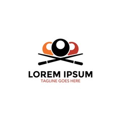 billiard logo vector illustration design