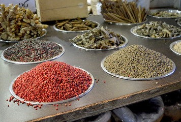 Selection of pepper spices