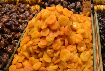Selection of dried fruits