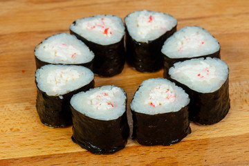 Maki roll crab