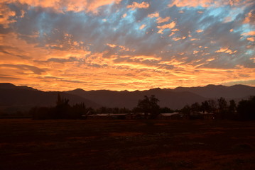 Fototapeta premium orange sky
