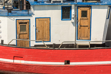 Fototapeta na wymiar Details eines alten hölzernen Fischerbootes