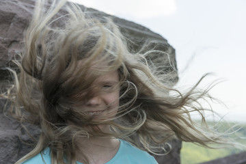 Haare, Wind