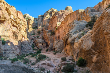 Hidden valley in Petra, Jordan