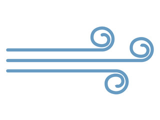 Isolated windy weather icon