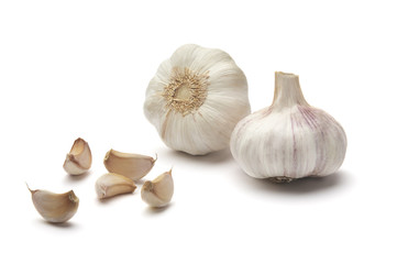 Garlic isolated on white background