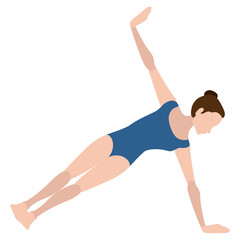 Girl practicing yoga