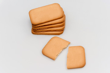 delicious biscuits with filling