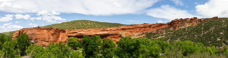Panoramic photograph at Ayres Natural Bridge park