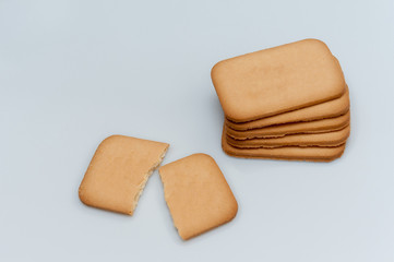 delicious biscuits with filling