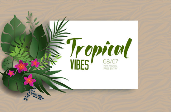 Tropical nature poster