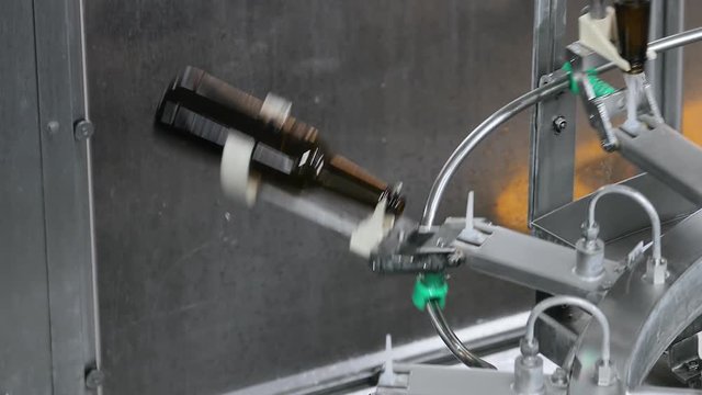 Beer factory bottle washing