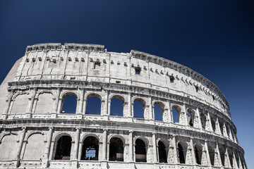 Fototapeta na wymiar Colosseum. Rome, Italy. Colosseum. Rome, Italy. Roman arcitecture. Most popular landmark in Rome.