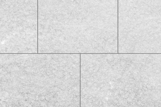 Outdoor white stone tile floor seamless background and texture
