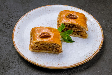 Traditional arabic dessert Baklava