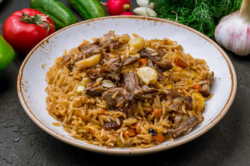 pilaf with beef