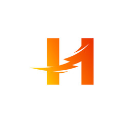 H Logo With Thunder