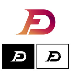 FD Logo, Letter F and D Logo