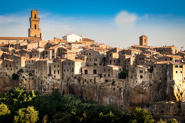 Pitigliano, a town built on a tuff rock, is one of the most beautiful villages in Italy.