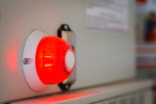 Red alarm warning lamp
