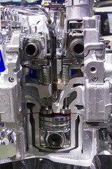Car Engine Part Close up Detail background
