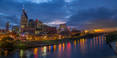 Fototapeta na wymiar Nashville Tennesse skyline