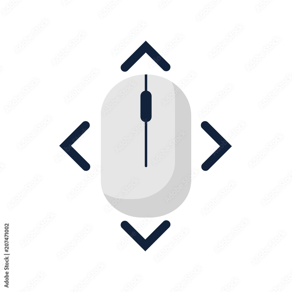 Poster scroll down up computer mouse icon symbol. flat style design. vector illustration.