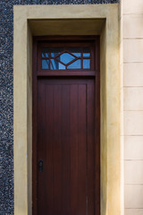 Modern doorway - wooden door