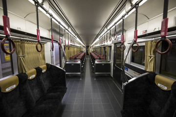 Fototapeta premium 京阪電車の車内