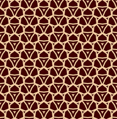 Vector seamless pattern. Modern stylish texture. Repeating linear ornament