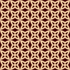 Seamless geometric line pattern. Contemporary graphic design. Endless linear texture for wallpaper, pattern fills, web page line background. Monochrome golden brown geometric ornament