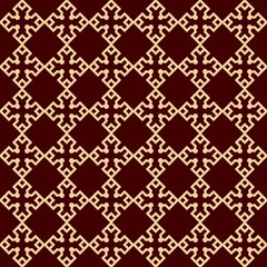 Vector seamless pattern. Modern stylish texture. Repeating linear ornament