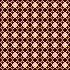 Vector seamless pattern. Modern stylish texture. Repeating linear ornament