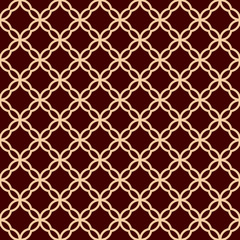 Seamless geometric line pattern. Contemporary graphic design. Endless linear texture for wallpaper, pattern fills, web page line background. Monochrome golden brown geometric ornament