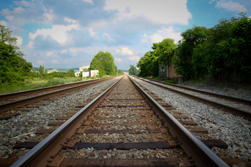 Obraz premium Down the tracks