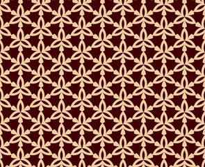 Seamless geometric line pattern. Contemporary graphic design. Endless linear texture for wallpaper, pattern fills, web page line background. Monochrome golden brown geometric ornament