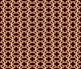 Seamless geometric line pattern. Contemporary graphic design. Endless linear texture for wallpaper, pattern fills, web page line background. Monochrome golden brown geometric ornament