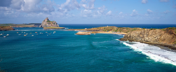 Some of the secondary islands of the archipelago of Fernando de Noronha - Rasa, Sela Gineta, Santo...
