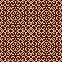 Seamless geometric line pattern. Contemporary graphic design. Endless linear texture for wallpaper, pattern fills, web page line background. Monochrome golden brown geometric ornament