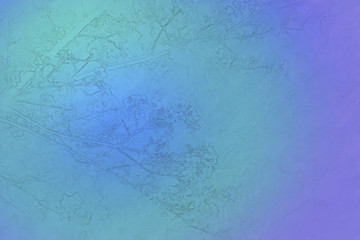 Sakura tree look like drawing in blue gradient color for background image.