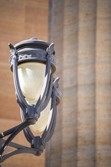 Lamppost detail on the exterior of the Philadelphia Museum of Art