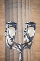 Lamppost detail on the exterior of the Philadelphia Museum of Art