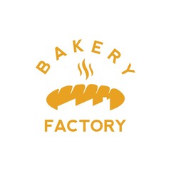bakery factory shop logo vector
