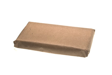 parcel post isolated on white background