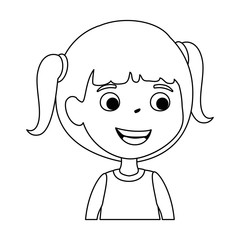 little girl daughter character vector illustration design